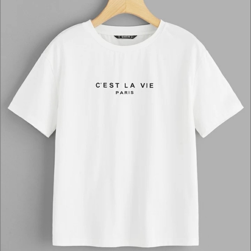 SHEIN Unity Paris Graphic Short Sleeve Tee Size XSmall